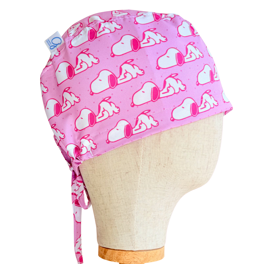 Snoopy asleep pink