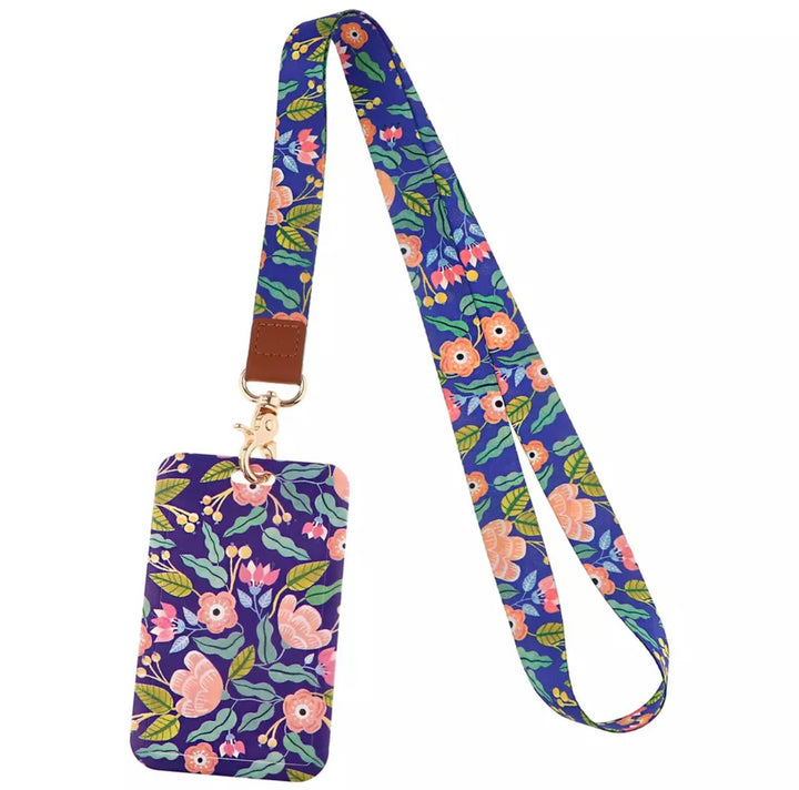 Lanyards flowers purple