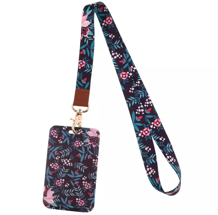 Lanyards flowers black