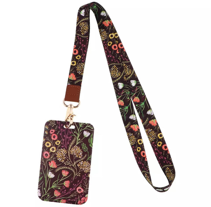 Lanyards flowers brown